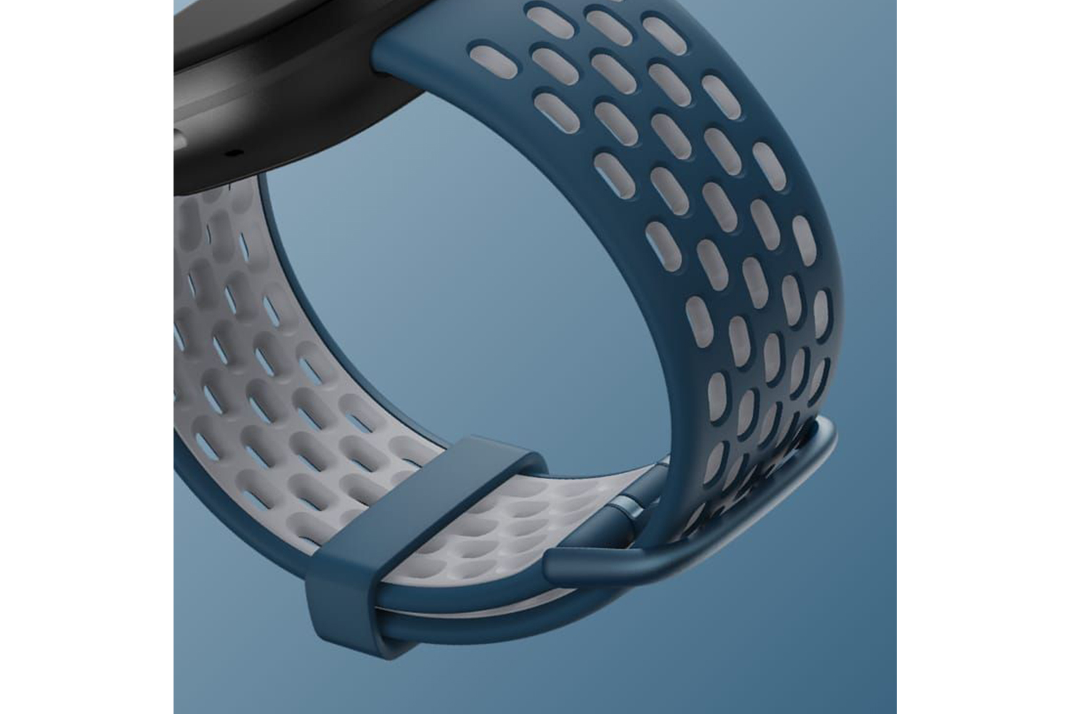 Fitbit Sense & Versa 3 Sport Band | Sapphire / Fog Grey | Small 