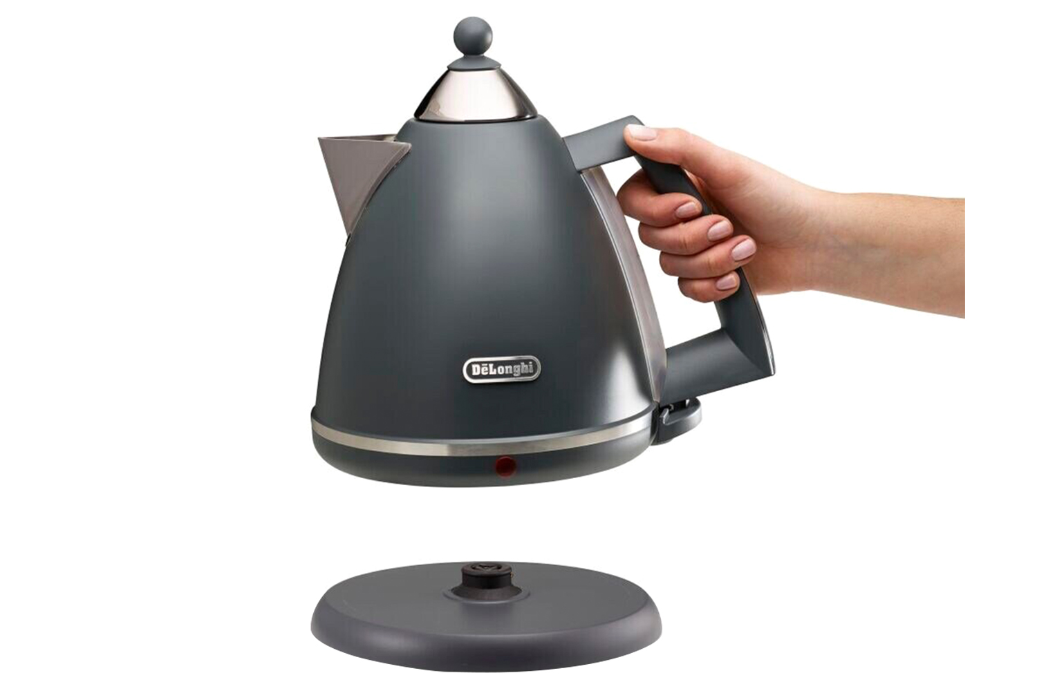 DeLonghi 1.7L Argento Silva Kettle KBX3016.GY Tactile Grey