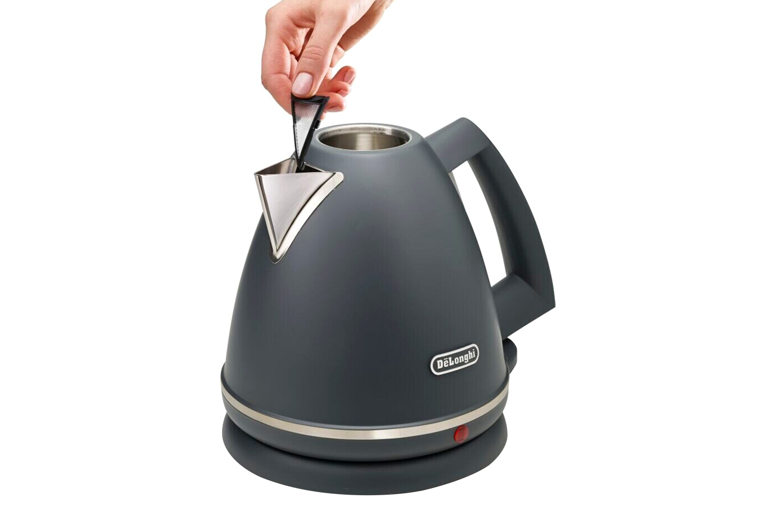 DeLonghi 1.7L Argento Silva Kettle KBX3016.GY Tactile Grey Ireland