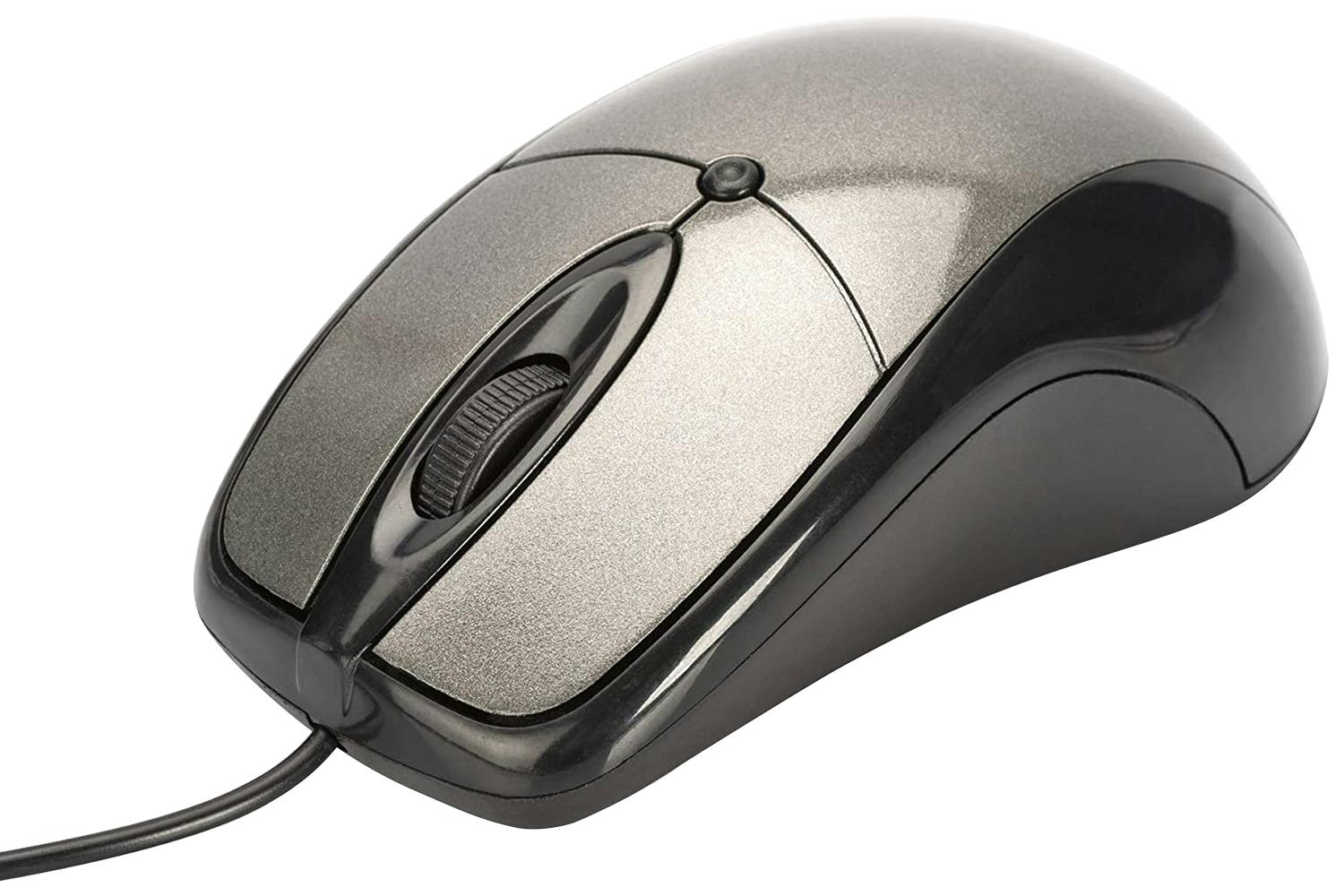 Ednet Optical 3 Buttons + Scroll Wheel Mouse | Black/Anthracite