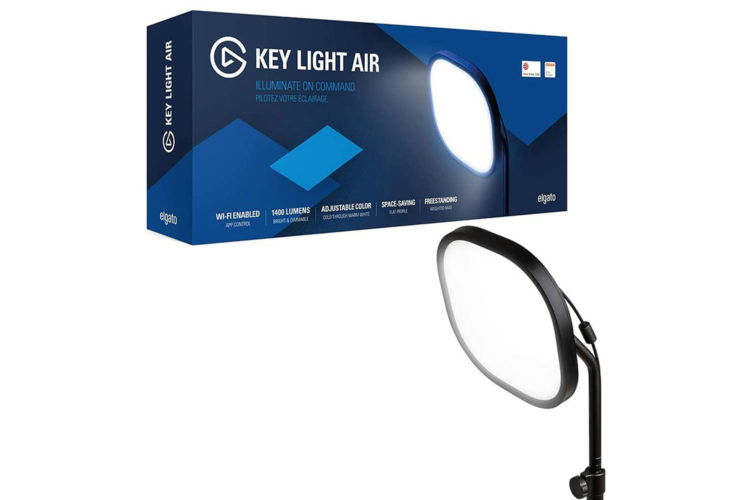 Elgato Key Light Air Professional Studio and Streaming Lighting (10LAB9901)