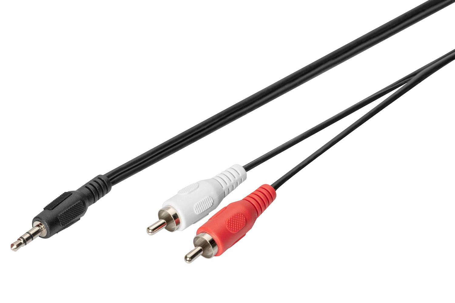 Digitus 3.5mm 2 x RCA Audio Adapter Cable | 2.5m
