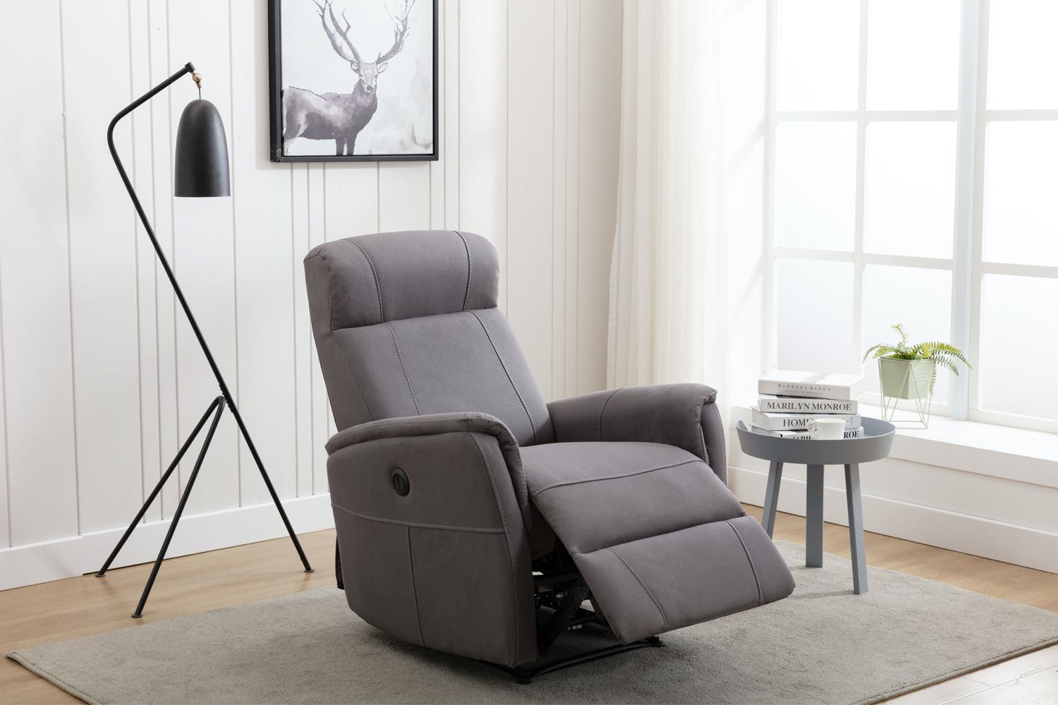 Axen Armchair | Power Recliner | Grey
