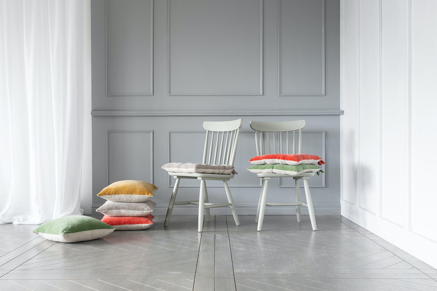 Elsa Velvet Cushion Sage 50 X 50 Cm Ireland