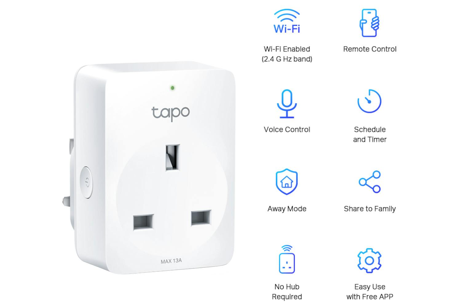 TP-Link Tapo Mini Smart Wi-Fi Socket White Ireland