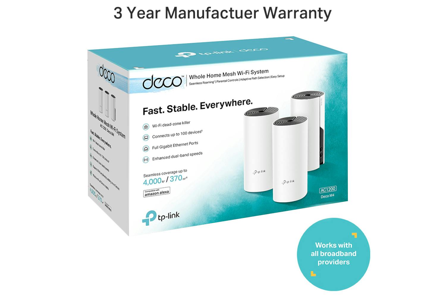 TP-Link AC1200 Whole Home Mesh Wi-Fi System, Triple Pack