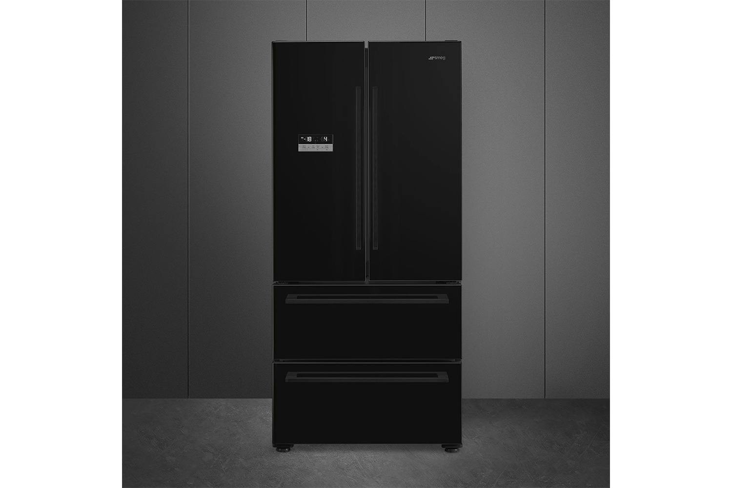 Smeg Universal Freestanding American Fridge Freezer | FQ55FNDF | Black