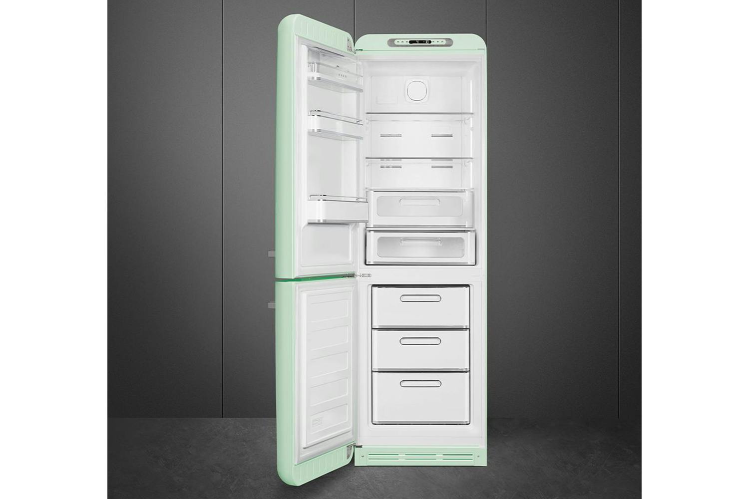 Smeg 50's Style Freestanding Fridge Freezer | FAB32LPG5UK | Pastel Green