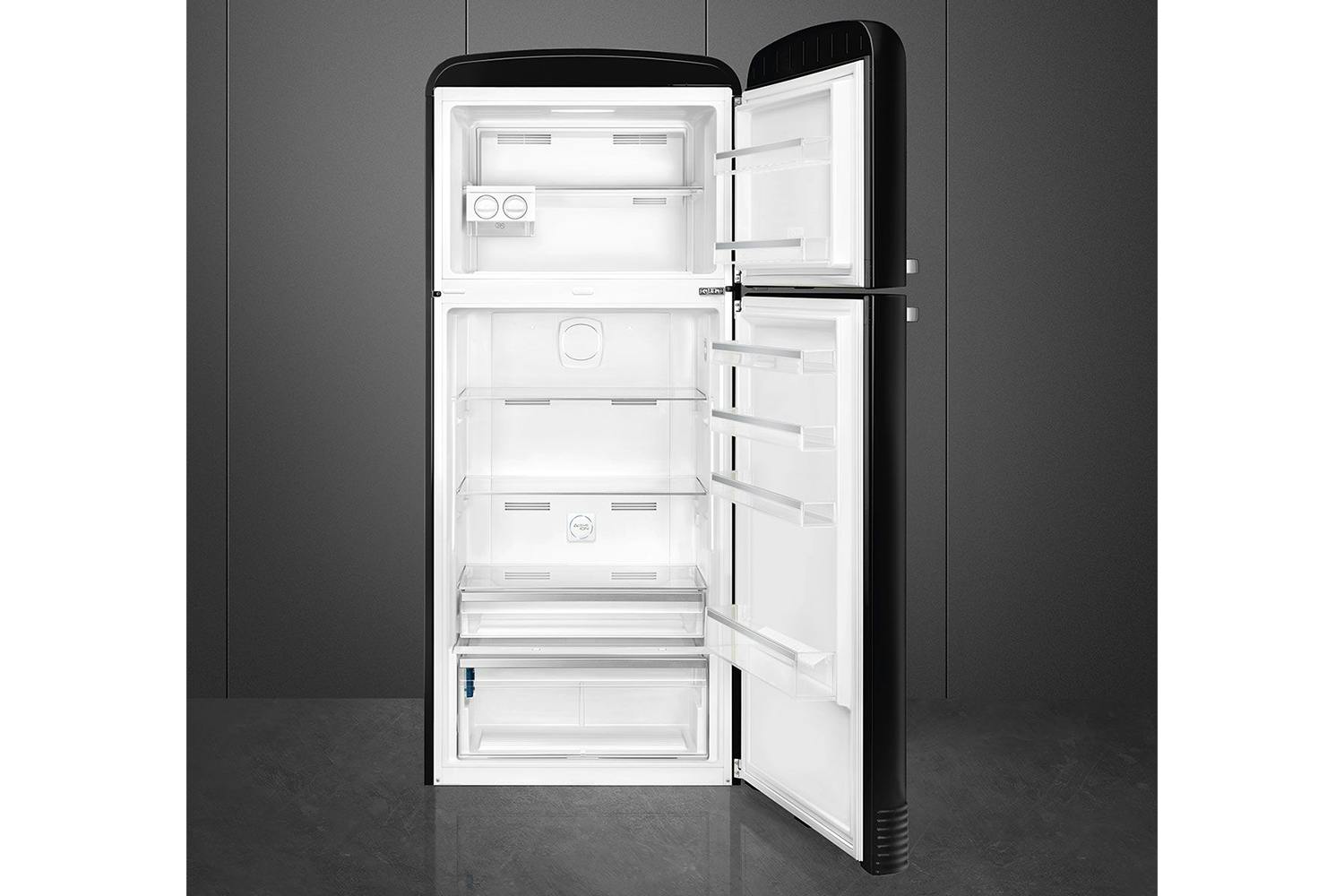Smeg 50's Style Freestanding Fridge Freezer | FAB50RBL5 | Black
