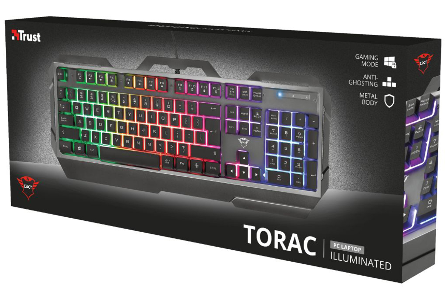 trust gxt 856 torac illuminated gaming keyboard