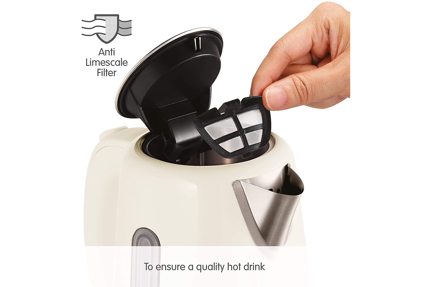 Morphy Richards Equip Jug Kettle | 102784 | Cream