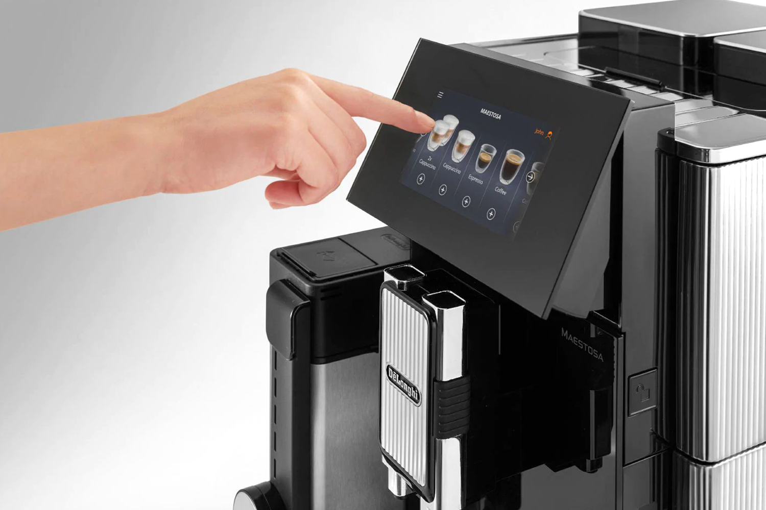 De'Longhi Maestosa Fully Automatic Bean-to-Cup Coffee Machine | EPAM960.75.GLM | Stainless Steel