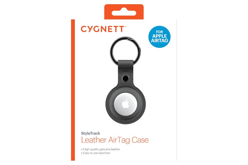 Cygnett AirTag Leather Case | Black