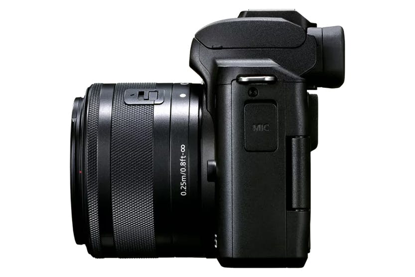 Canon EOS M50 Mark II + EF-M 15-45MM Lens Mirrorless Camera, Black