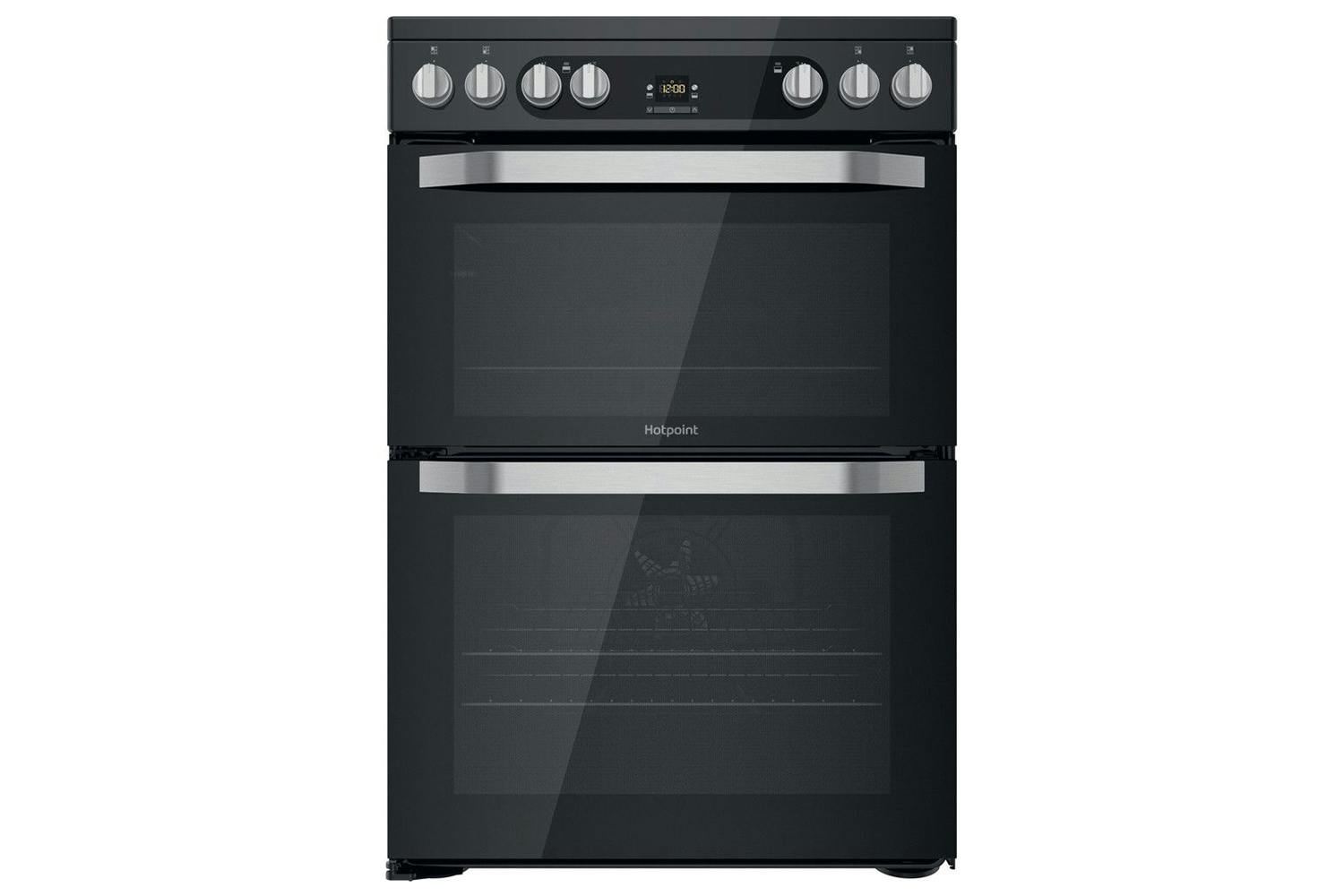 Hotpoint 60cm Electric Cooker with Double Oven | HDM67V9HCBU