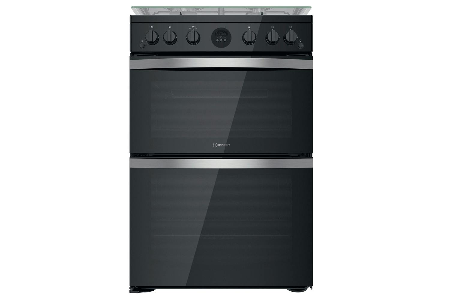 Indesit 60cm Double Oven Gas Cooker | ID67G0MCBUK