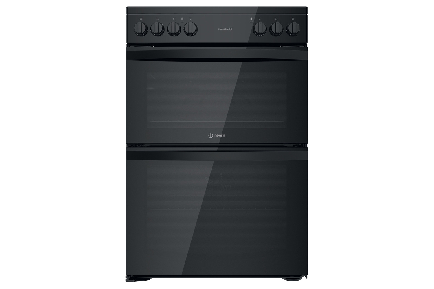 indesit 60cm ceramic double oven