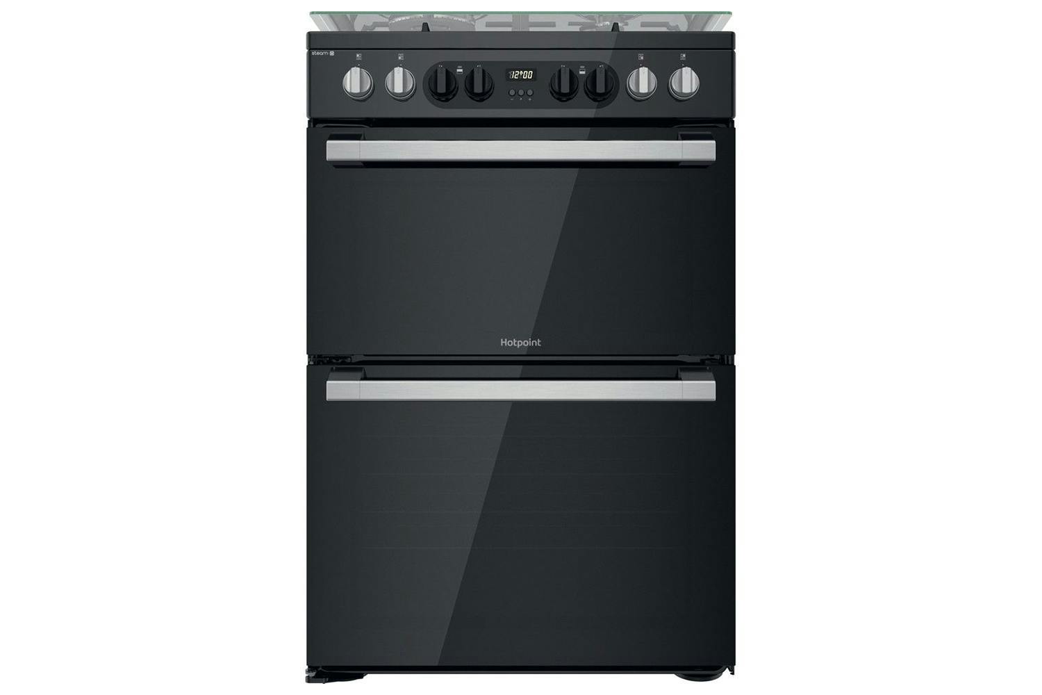 Hotpoint 60cm Electric Cooker with Double Oven | HDM67G8CCBUK