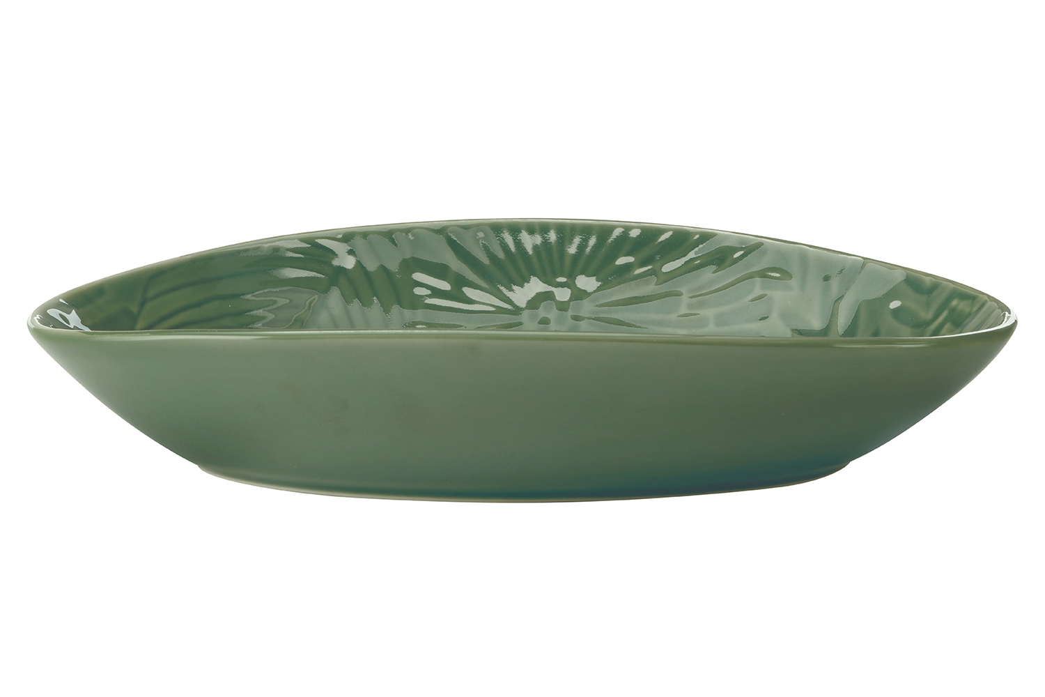 Maxwell & Williams Panama Oval Serving Dish in Gift Box Stoneware 24 x 17 cm Kiwi Green 