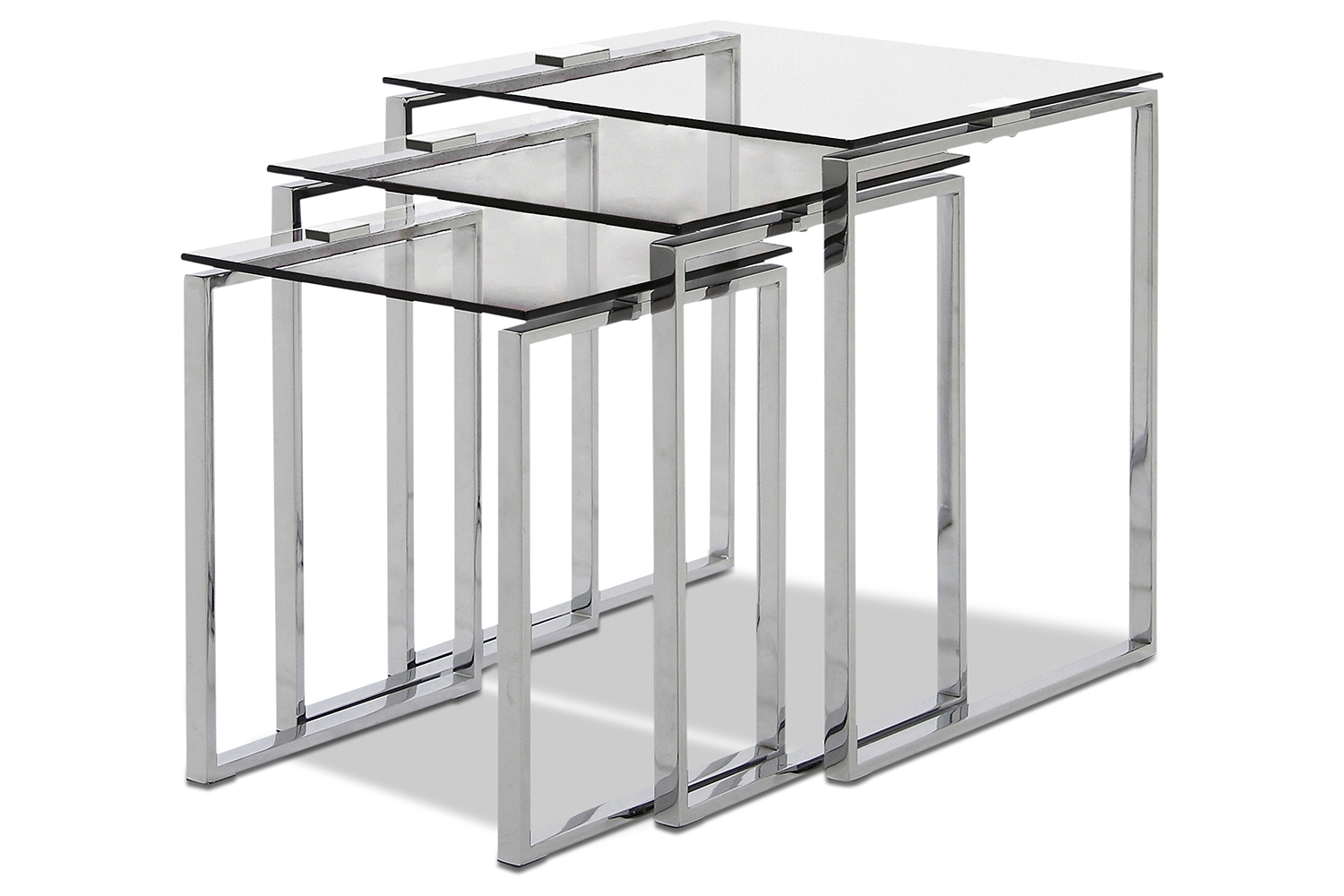 glass nest of tables the range