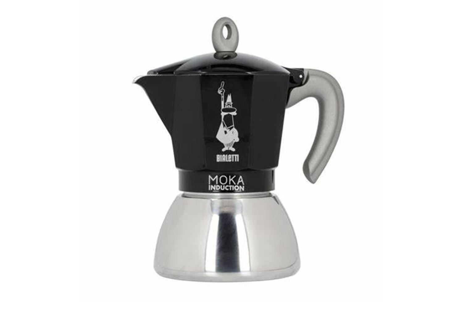 Bialetti Moka Induction 6 Cup Espresso Maker, Black