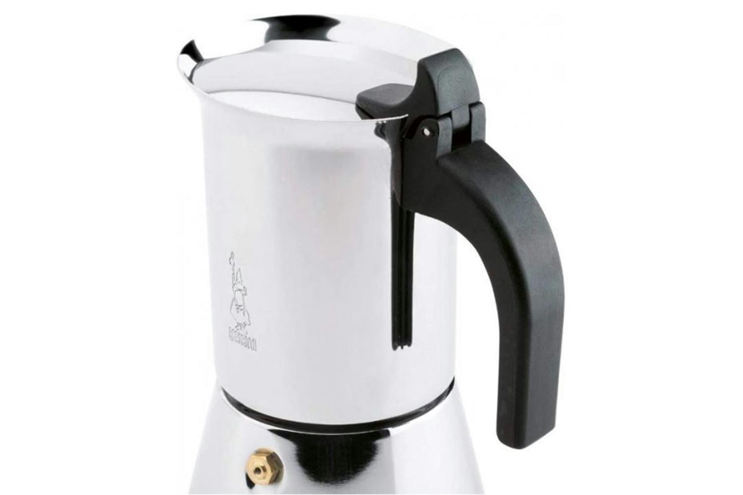 Bialetti - Musa, Stovetop Coffee Maker, Suitable for all Types of Hobs,  Stainless Steel, 6 Cups, Silver