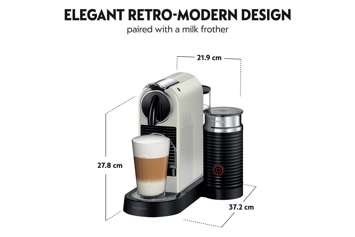 Nespresso CitiZ & Milk Coffee Machine by Magimix 11319 White Ireland