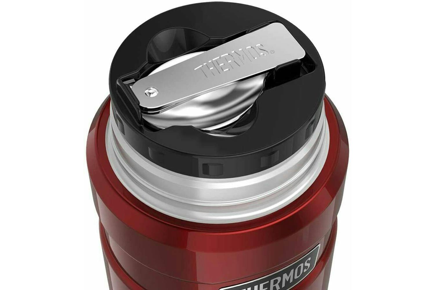 Thermos 470ml Stainless King Food Flask with Spoon Red Ireland