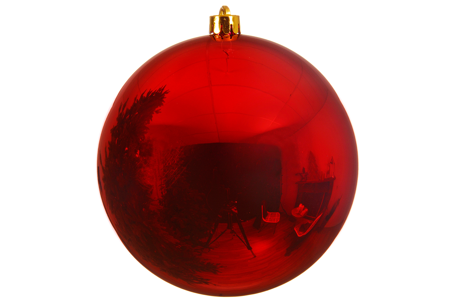 Christmas Decoration | Kaemingk Shatterproof Bauble | Red | 20cm