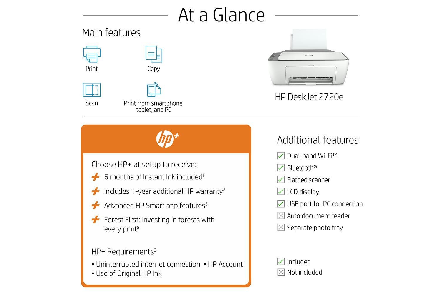 HP DeskJet 2720e All-in-One Print, Copy , Scan for sale in Co. Mayo for €69  on DoneDeal