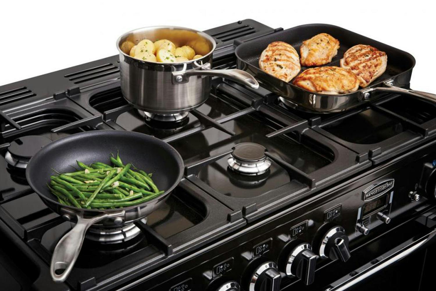 Rangemaster Pro Deluxe 110cm Dual Fuel Range Cooker | PDL110DFFGB/C ...