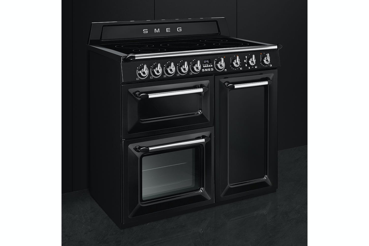 Smeg 100cm Electric Range Cooker | TR103IBL | Black