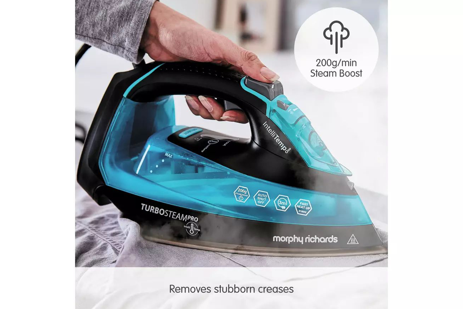 Morphy Richards 3100W Turbosteam Pro Digital Intellitemp Steam Iron ...