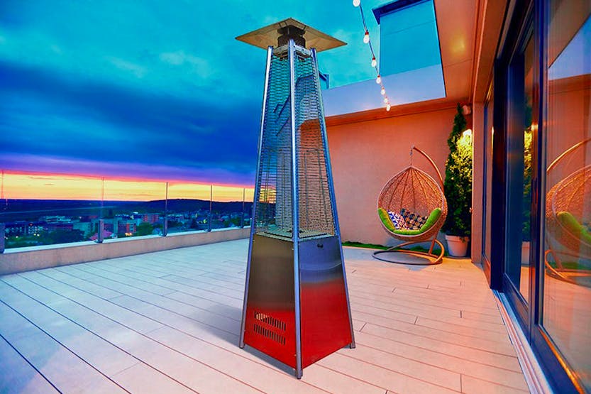 Pyramid Gas Patio Heater | Stainless Steel