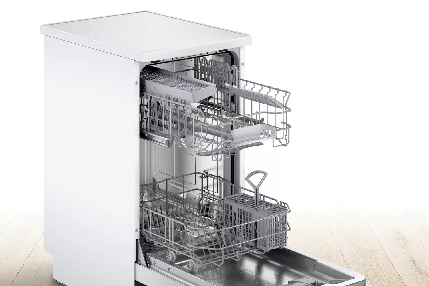 Bosch SPS60M08AU 45cm Freestanding Dishwasher Stove Doctor