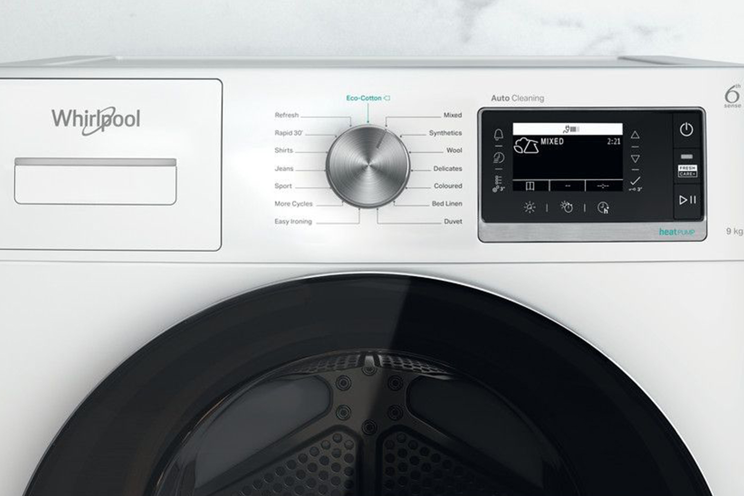 Whirlpool 9kg Heat Pump Tumble Dryer W6D94WRUK Ireland