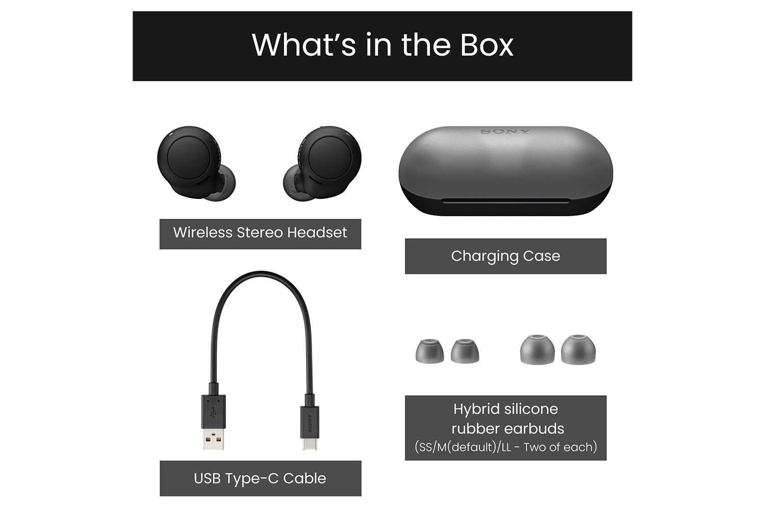 Sony wireless earbuds discount charger