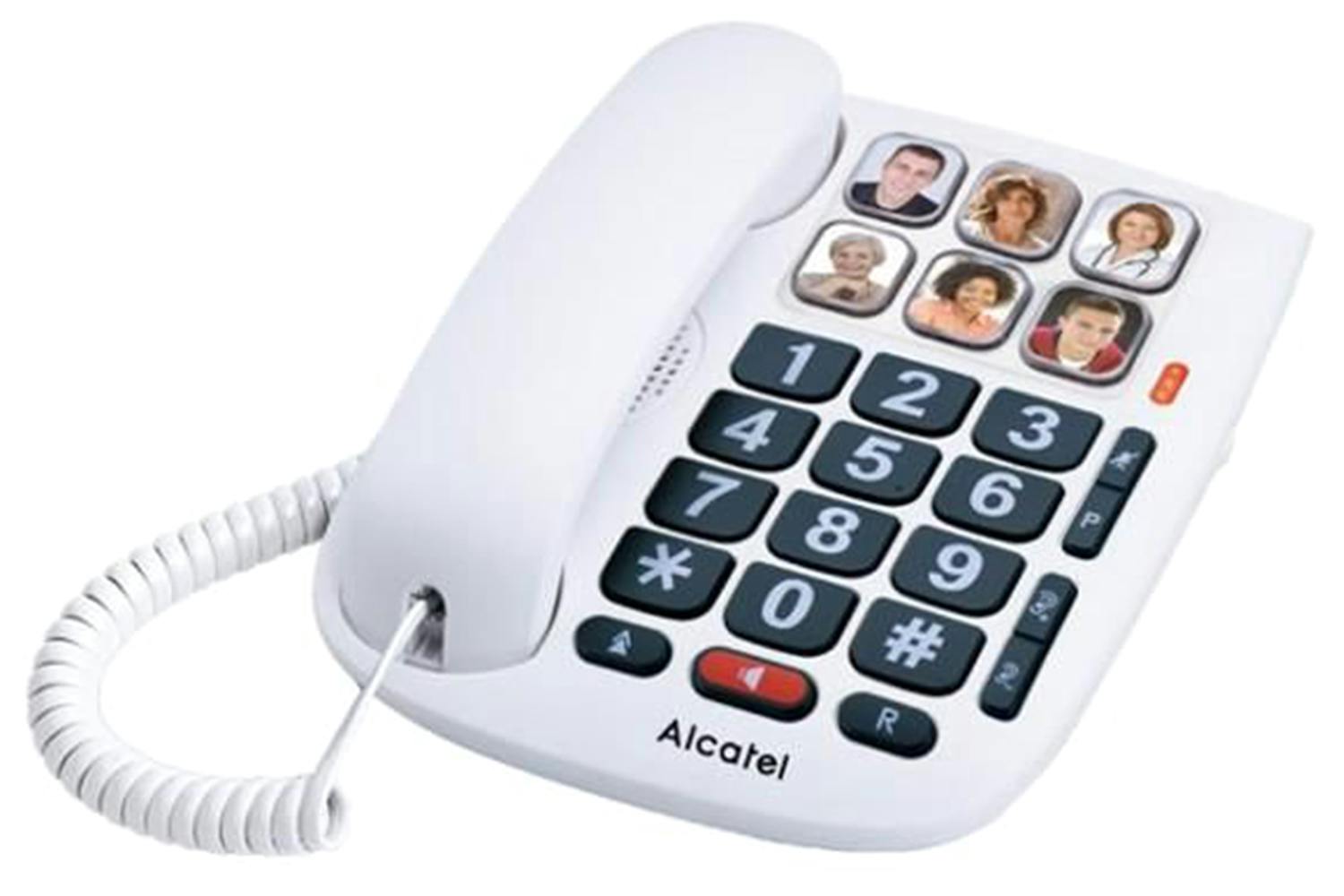 Alcatel TMAX 10 Corded with Big Button Keypad Phone | White