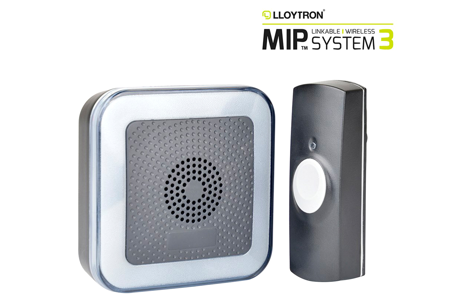 Lloytron 32 Melody Hearing Impaired Door Chime Kit | Black