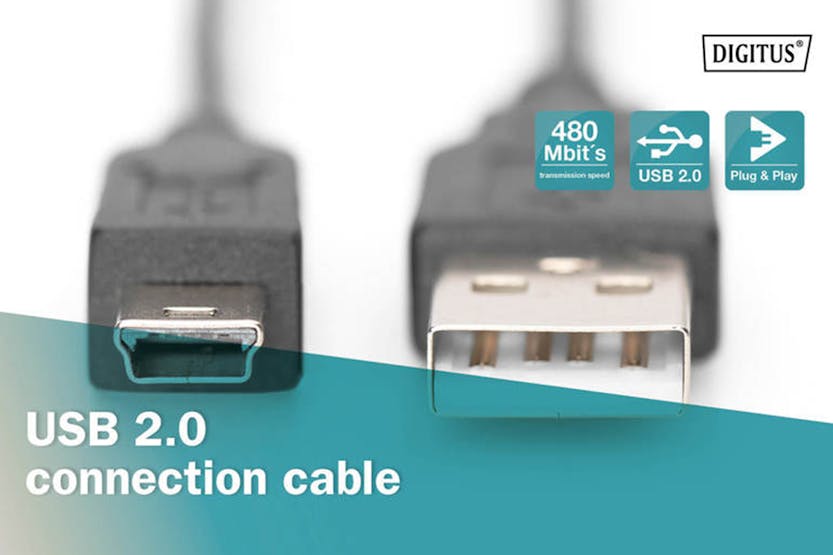 Digitus Mini USB 2.0 Connection Cable | 1m
