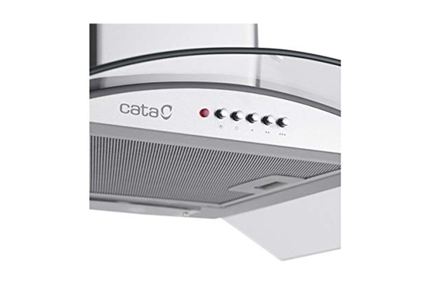 cata curved glass cooker hood