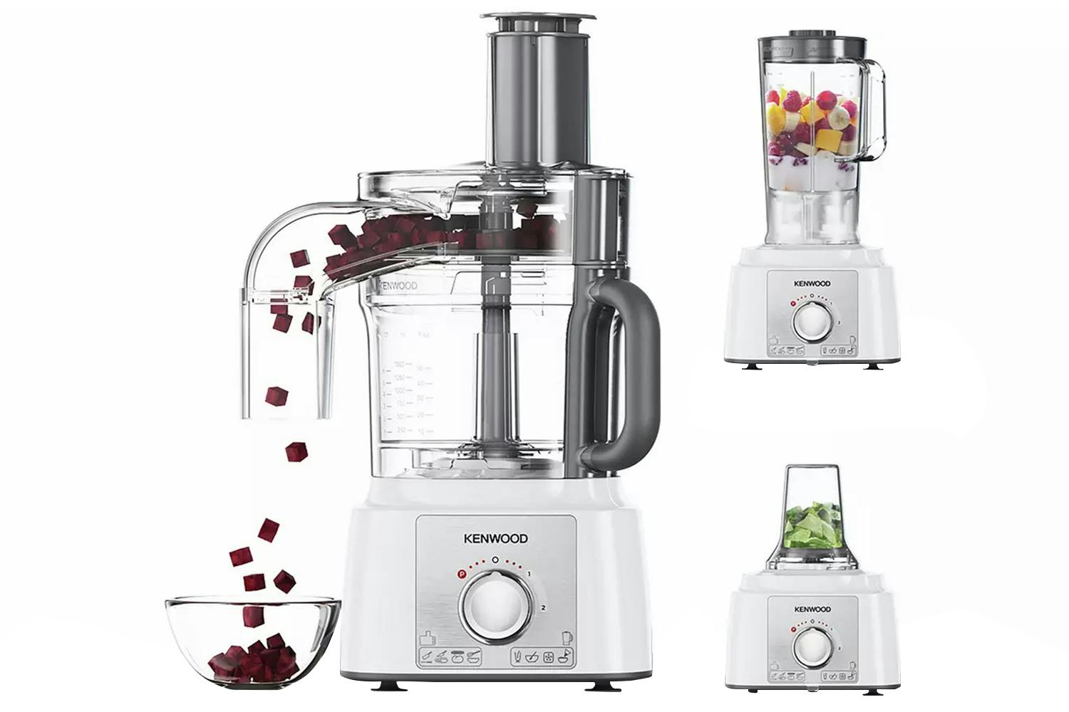 Kenwood Multipro Express Food Processor | FDP65.860WH | White/Stainless Steel