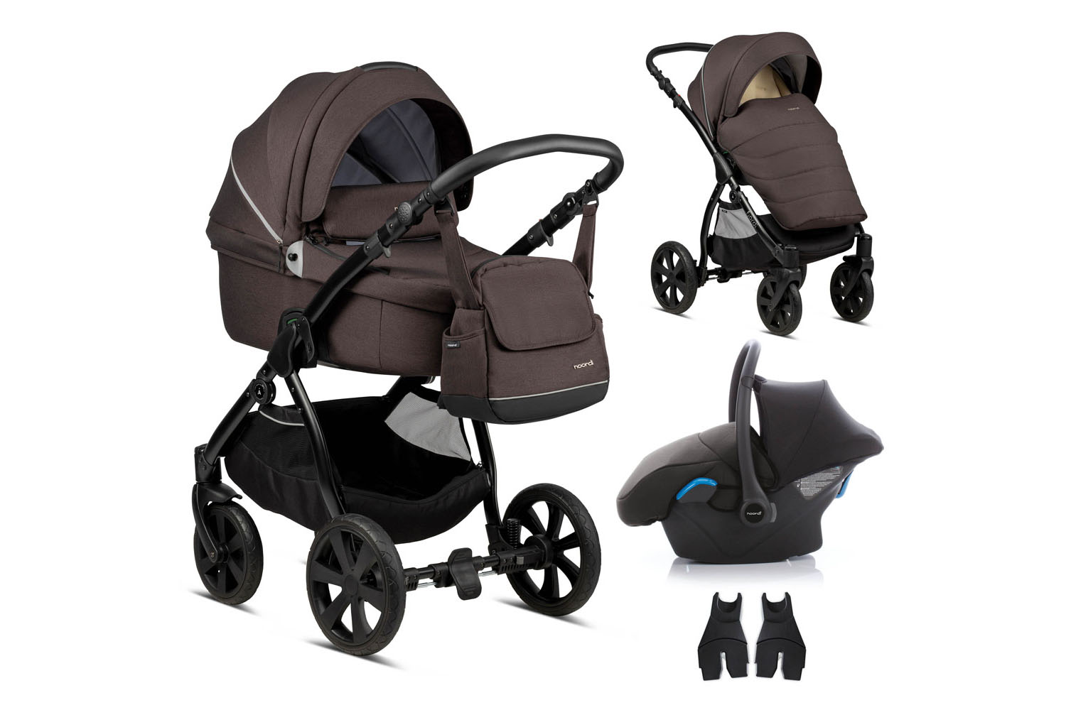 Noordi Fjordi 3-in-1 Travel System | Chocolade
