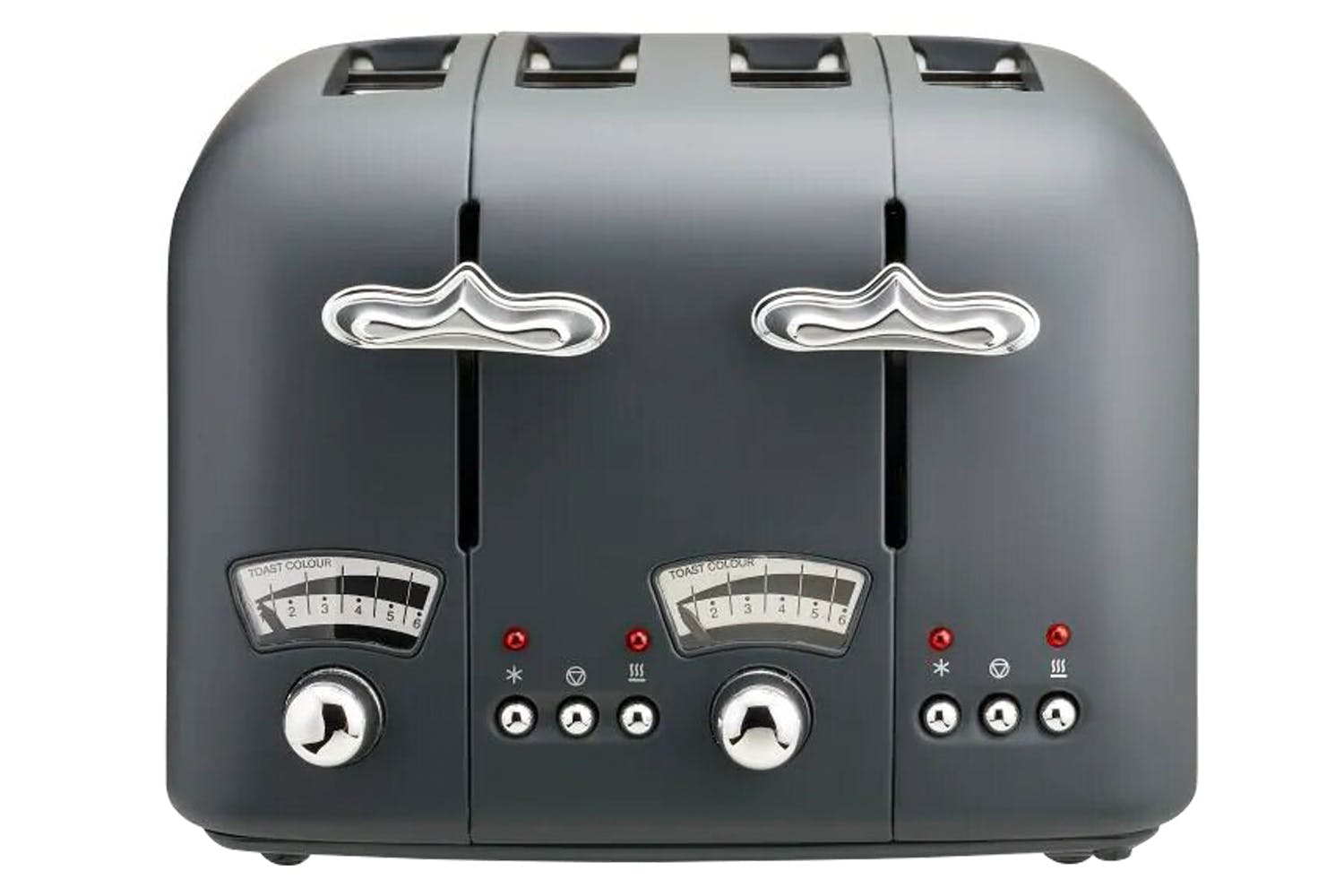 DeLonghi Argento Silva 4 Slice Toaster CT04.GY Tactile Grey