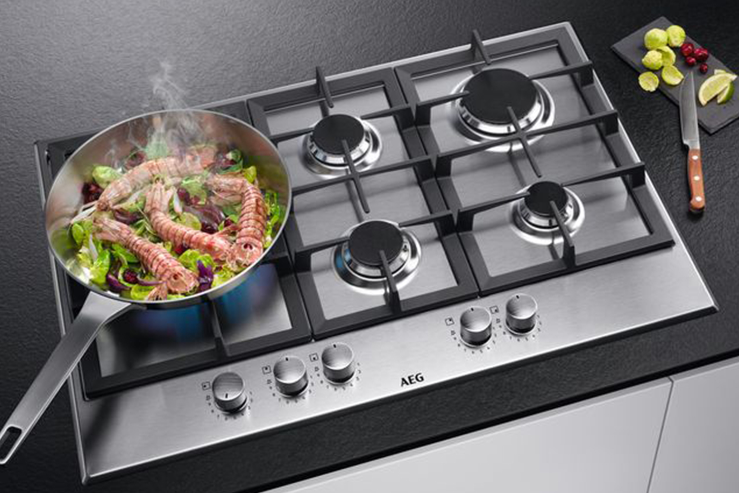 AEG 75cm Slim Line Gas Hob | HGB75520SM
