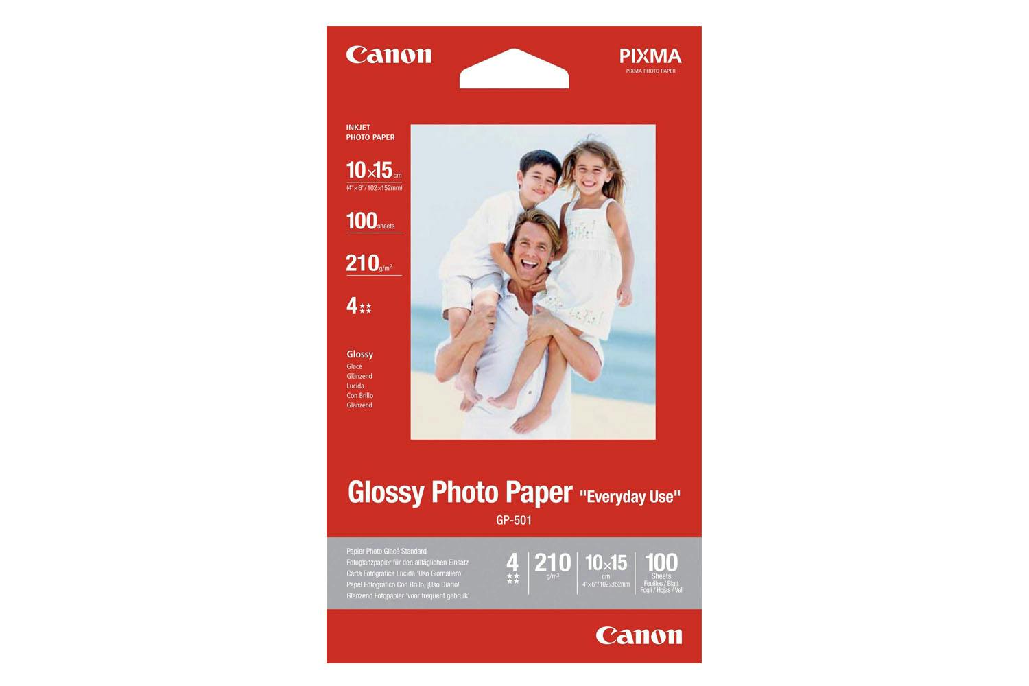 Canon GP-501 Everyday Use Glossy 4x6" Photo Paper | 100 Sheets