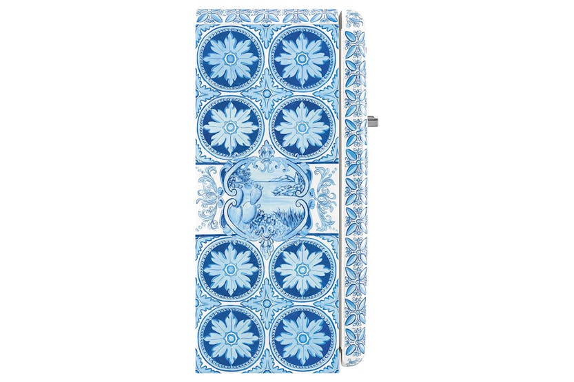 Smeg Divina Cucina Dolce & Gabbana Freestanding Fridge Freezer | FAB28RDGM3 | Maiolica