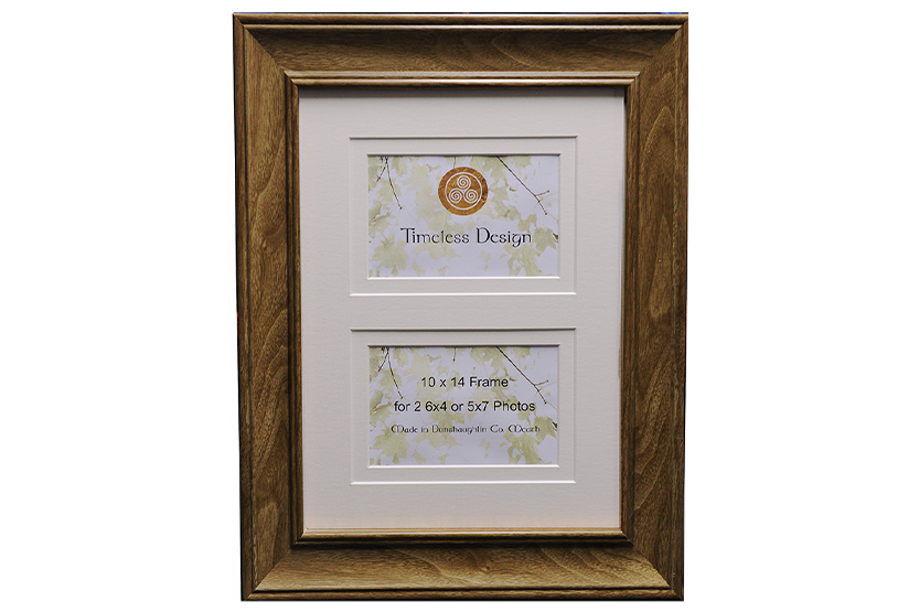 Timeless Duet Oak 10x14" Photo Frame | Twin