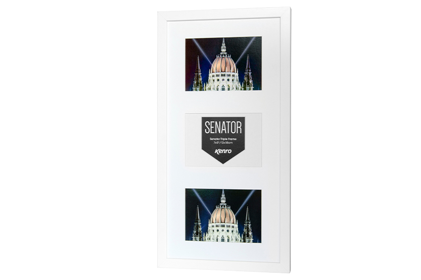 Kenro Senator Triple Photo Frame with Mat | 6x4"