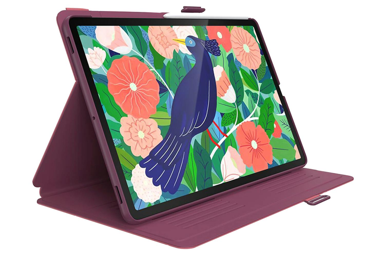 Speck Balance Folio 11" for Galaxy Tab S8 and S7 Cases | Pink/Burgundy